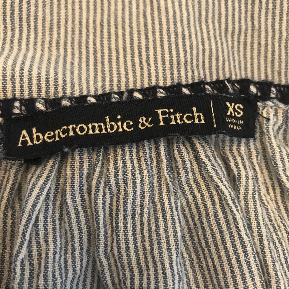Abercrombie & Fitch Blue/White Striped Top XS - Picture 3 of 5